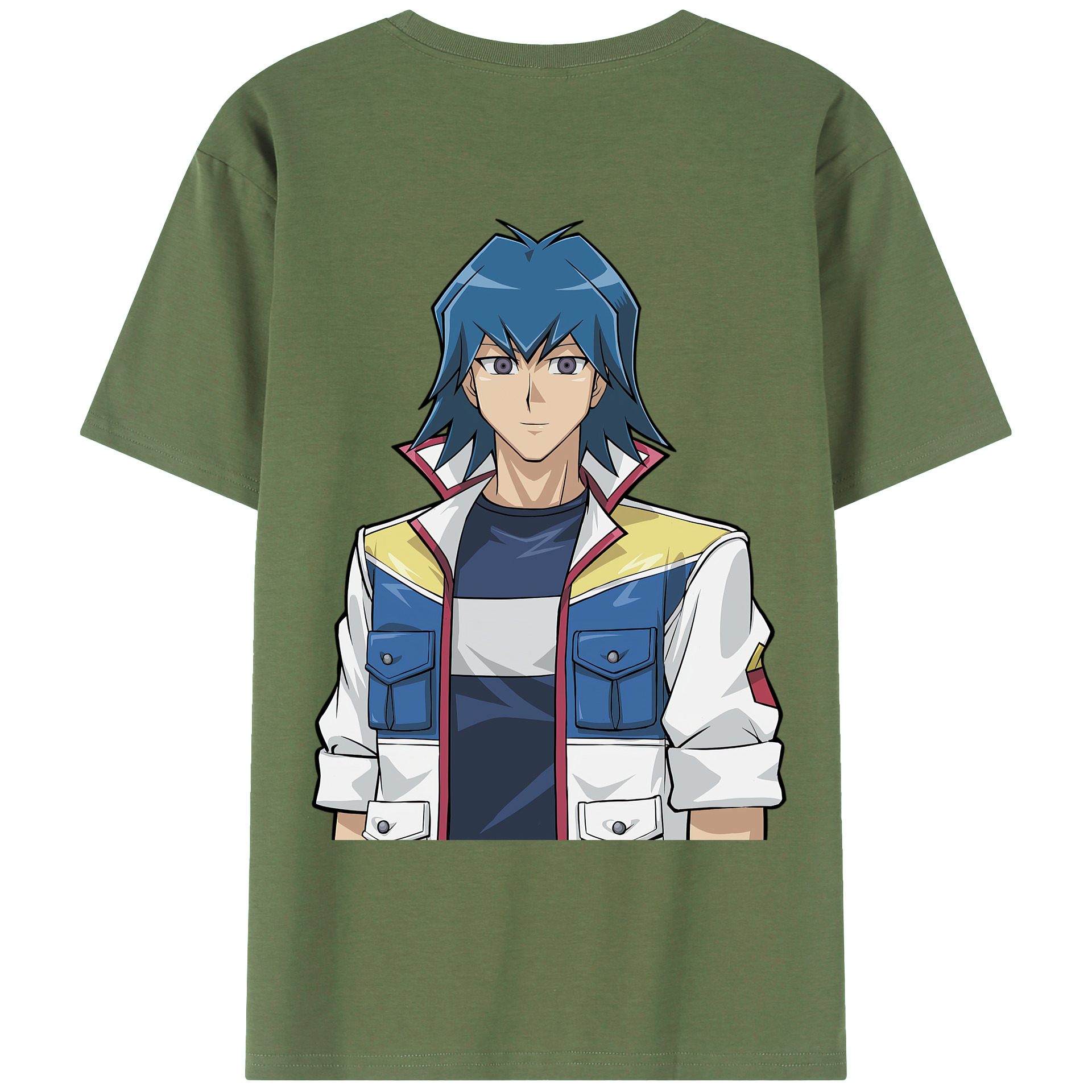 （画像用） 遊☆戯☆王 Yu-Gi-Oh! 綿100％ メンズ半袖Tシャツ（バックプリント） 通気性